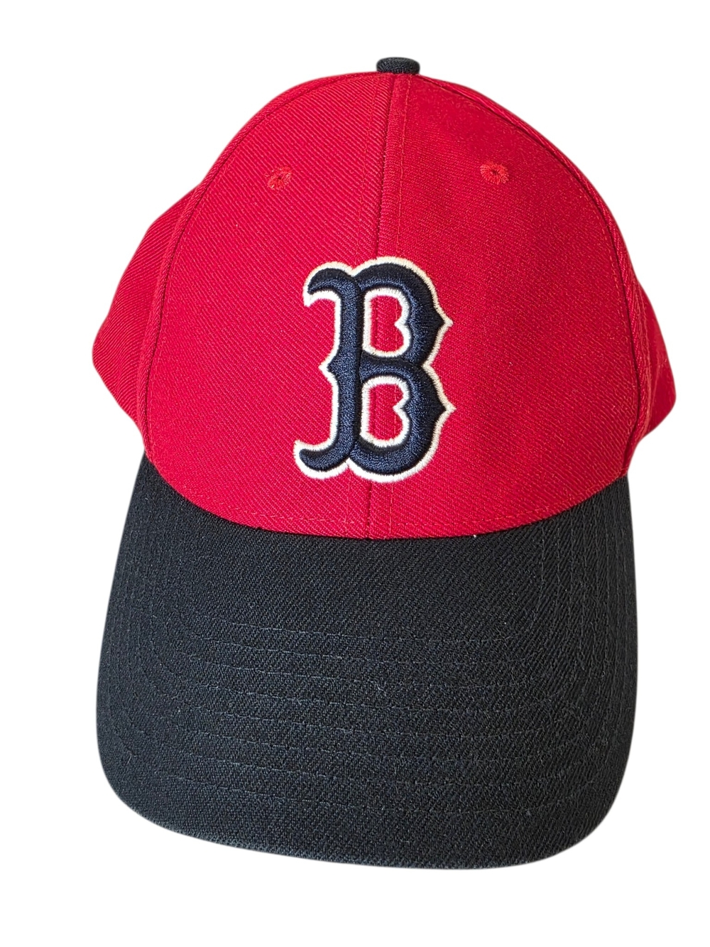 NFL Boston Red Sox Red and Black Baseball Cap with Embroidered 'B' Logo